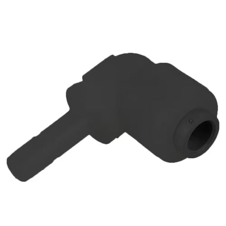 Parker Kynar Tube Elbow Union Stem Black - 1/4 x 1/4 Stem