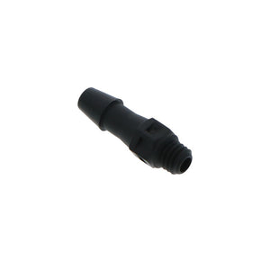 FitQuik Nylon Thread to Tube Straight Fitting Black - 10-32 UNF to 5/32 Hose Barb