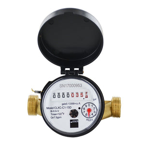 Clark CLXC-C1 Series Single Jet Totalizing Water Meter 1/2"NPT  No Pulse Per Gal