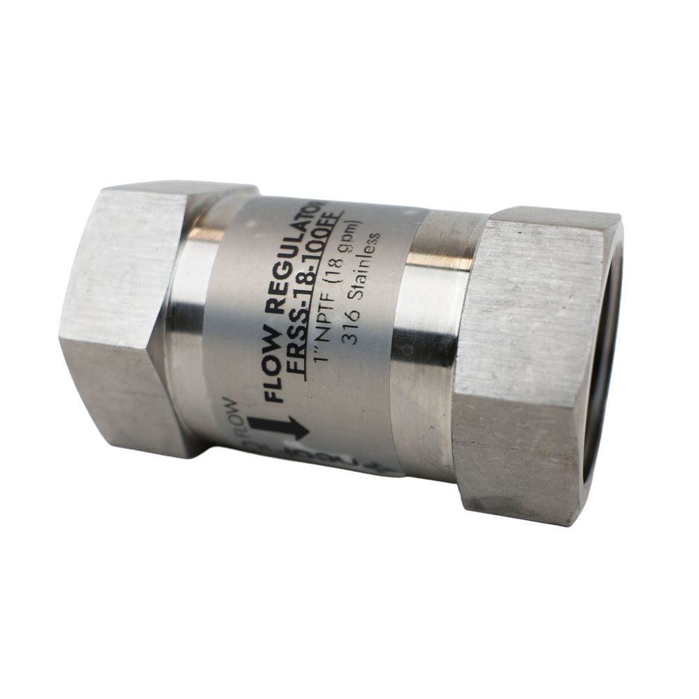 Neo-Pure Stainless Steel Flow Restrictor 18 gpm 1" FPTx 1" FPT