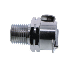 LCD10004BSPTV Valved Male Thread Coupling Body 1/4 BSPT - Viton