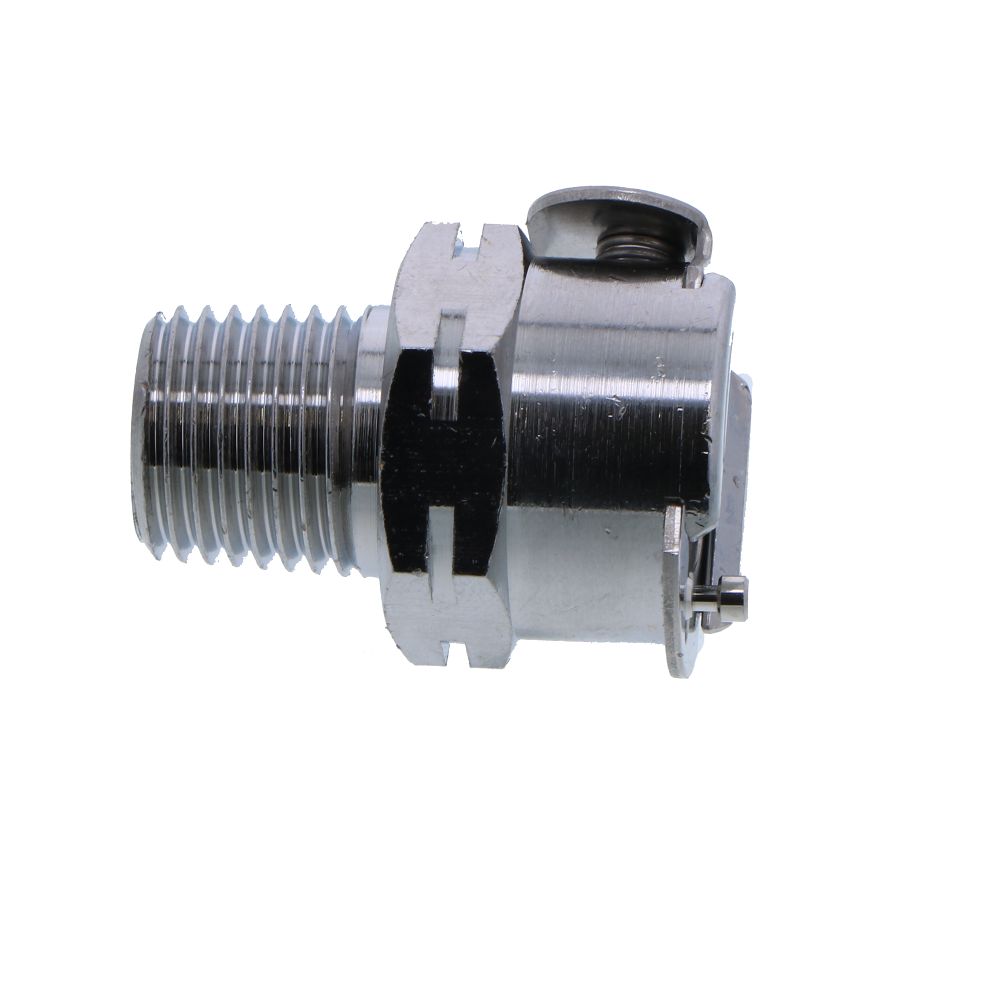 LCD10004BSPTV Valved Male Thread Coupling Body 1/4 BSPT - Viton