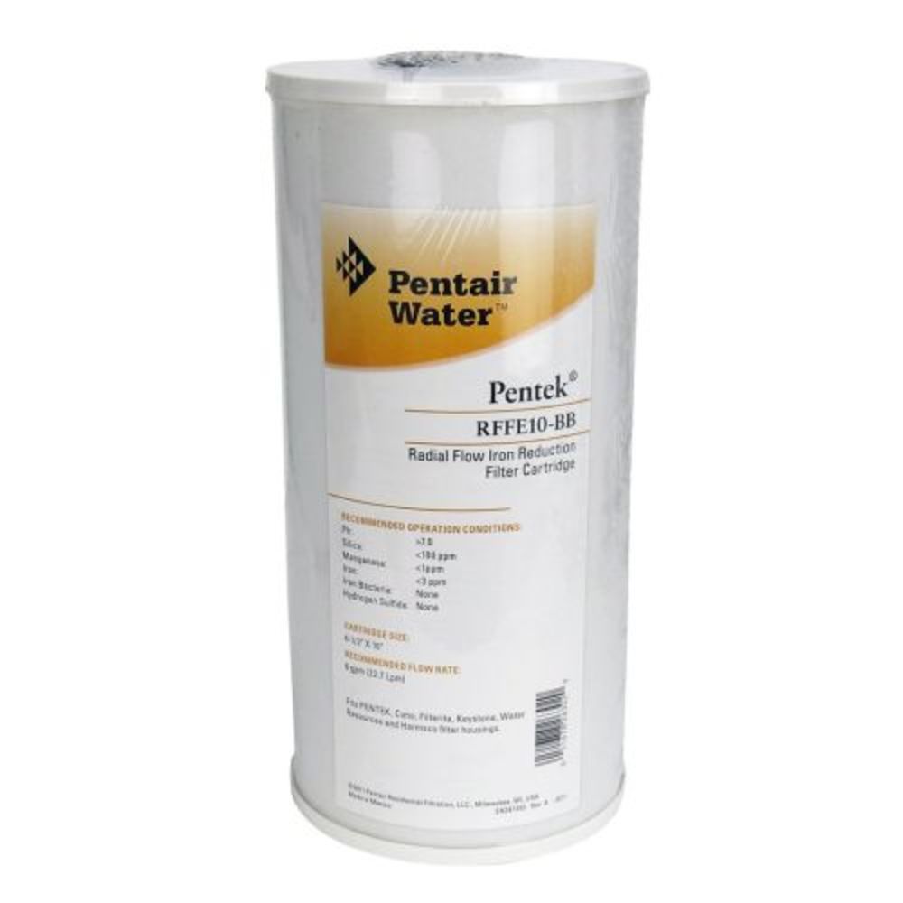 10 x 4.5" Pentek RFFE10-BB Radial-Flow Iron Reduction