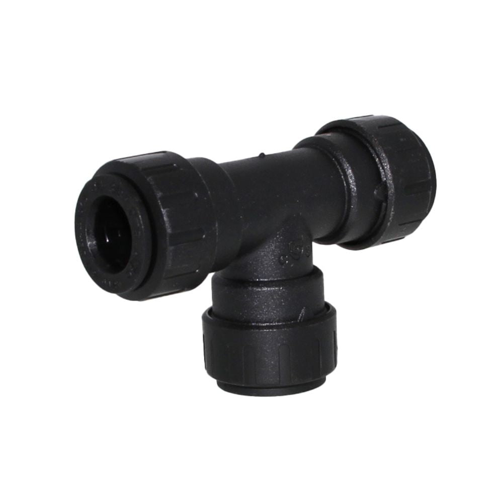John Guest ProLock Black Union Tee - 1 CTS