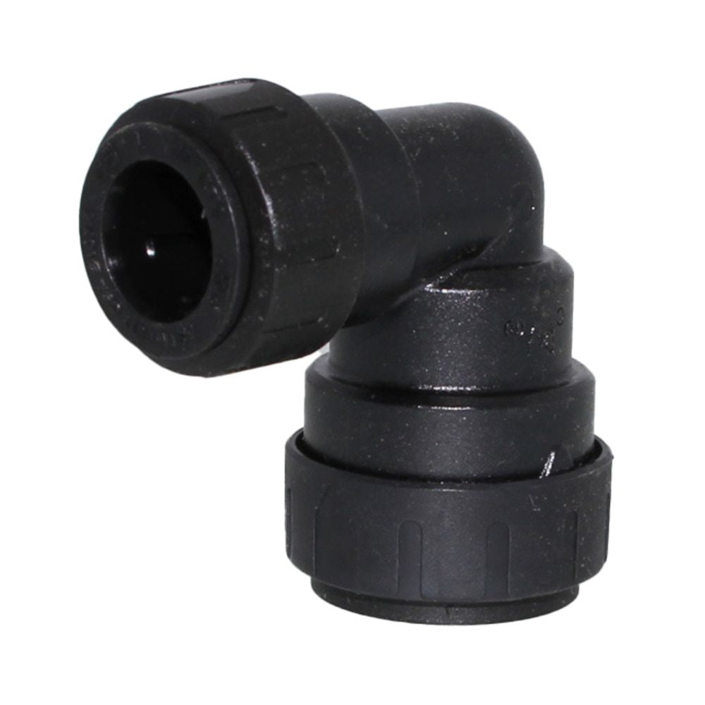 John Guest ProLock Black Reducing Elbow - 1 CTS x 3/4 CTS