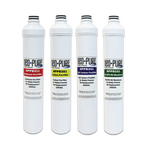 Neo-Pure RO Pure Plus VOC 4 Pack Filter Kit Replacement For Watts Premier 531160
