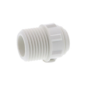 John Guest Male Connector NPTF Polypro  - 3/8 x 1/2 NPTF