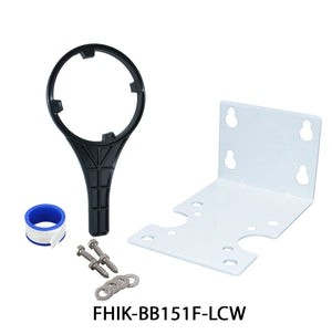 Big Flow Single Housing Install Kit - White Bracket