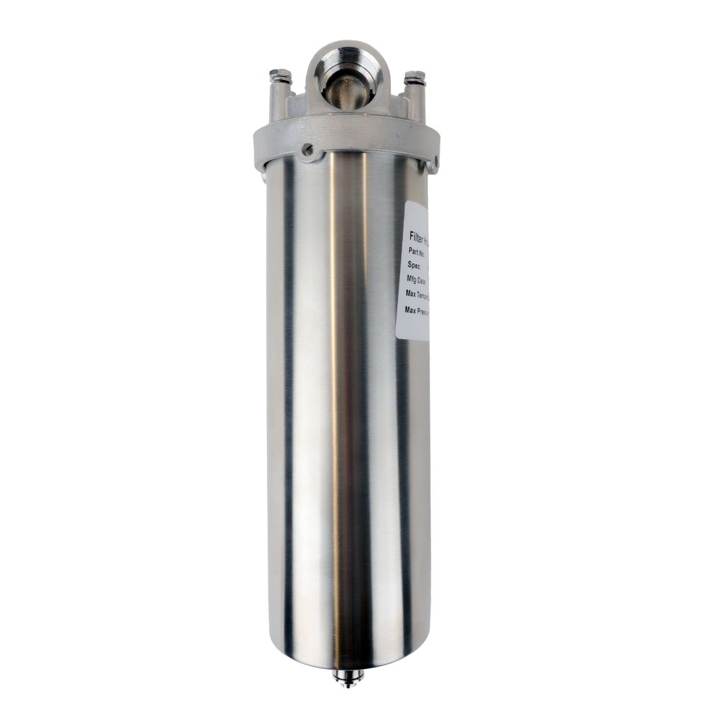 Neo-Pure SFR1 Series Single Filter Housing with Ring Nut Closure - 316L - 1/2"FPT