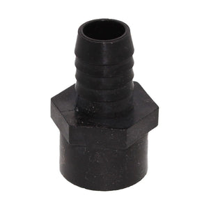 Female Barb Adapter - 5/8 barb x 1/2 FNPT - Black Polypropylene