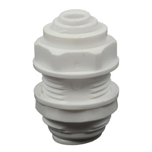 Bulkhead Union Acetal  1/4 qc x 3/8 qc