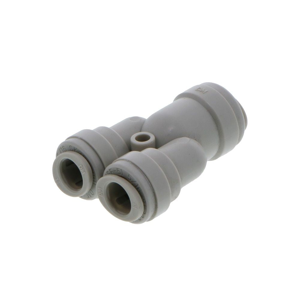 DMfit Two Way Divider - 3/8 Push-in [in] x 5/16 Push-in [out]