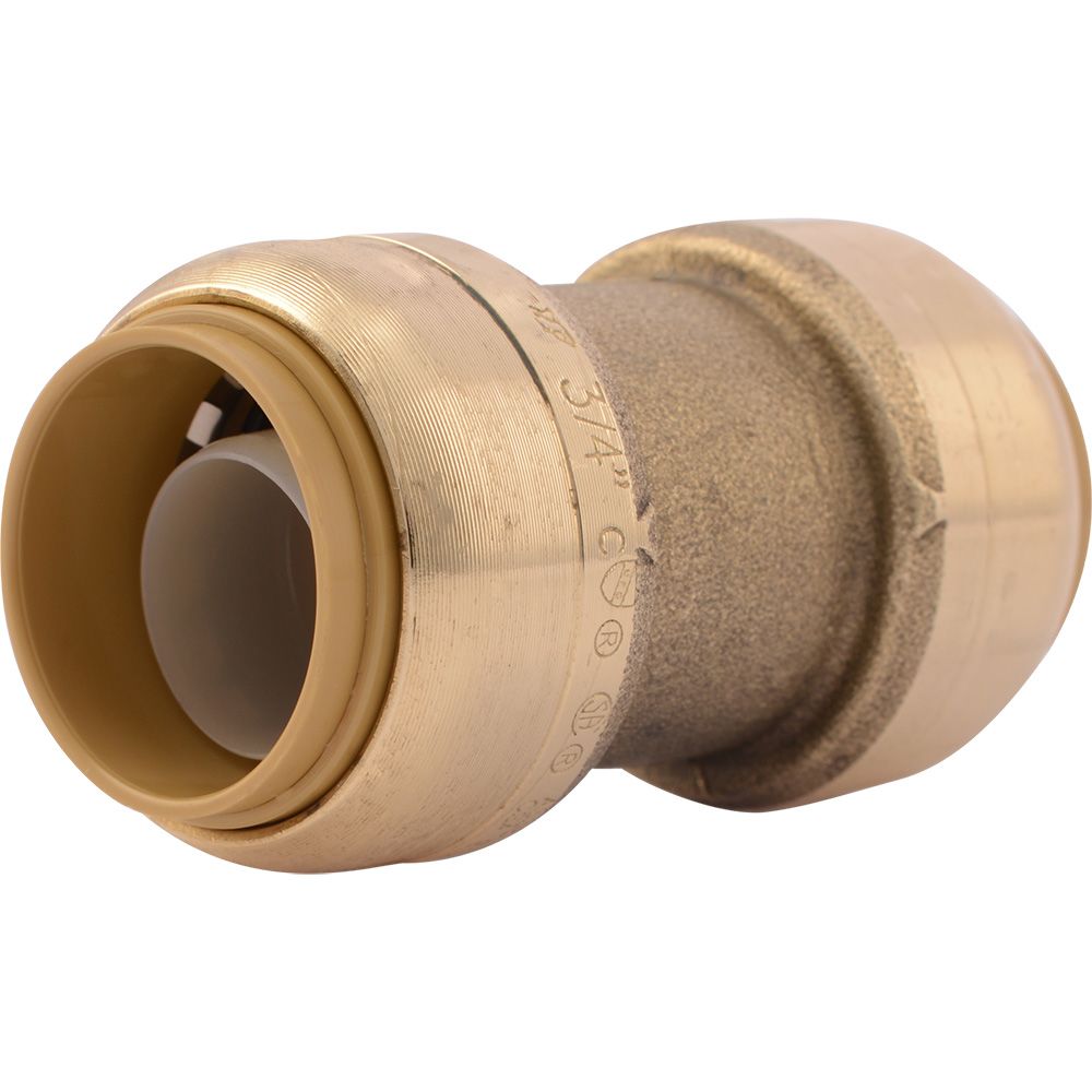 SharkBite® U016LF Lead-Free Brass Push-to-Connect Coupling - 3/4" x 3/4"