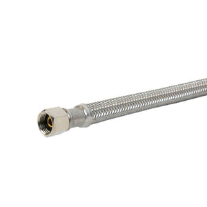 Braided Stainless Steel Hose 304 1/4" COMP x 1/4" COMP 120" Length