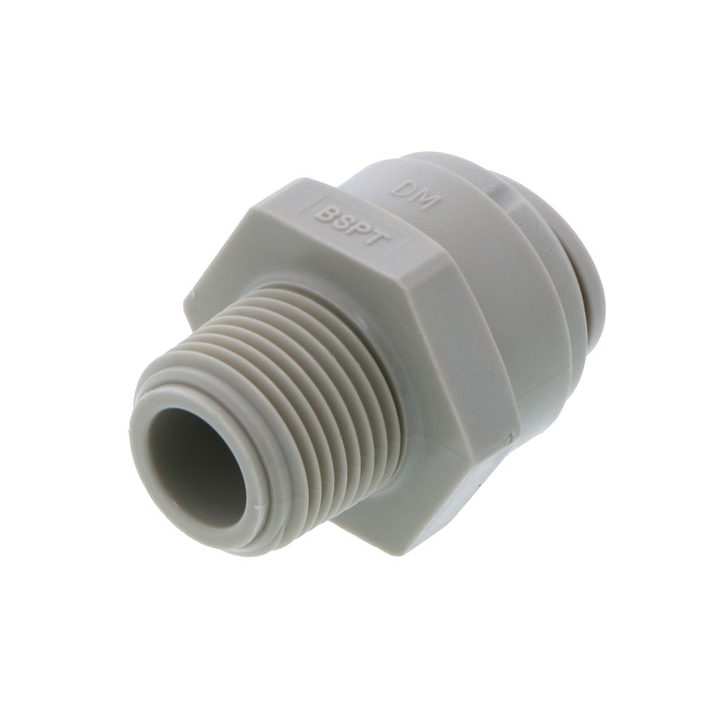 DMfit Straight BSPT Male - 1/2" Push-in x 3/8" BSPT