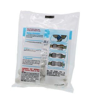 John Guest Stem Adapter Polypro  - 3/8 x 1/4 NPTF