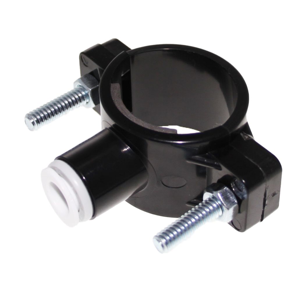 Drain Saddle 3/8" QC w/ Gasket applied for 1.5" drain - NXS Item, not sellable on web