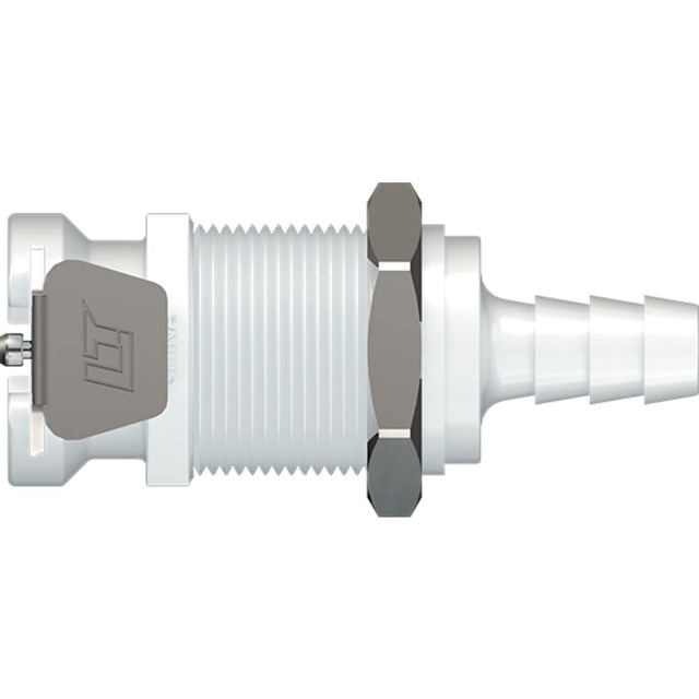 LinkTech 40AC Series Panel Mt. Female, Non-valved, 1/4" HB, Natural Acetal