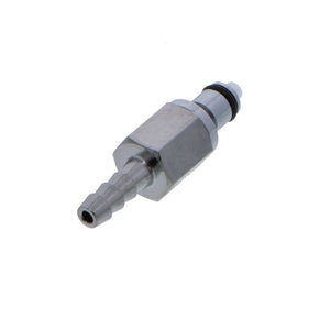 MCD2203V Valved In-Line Hose Barb Coupling Insert 3/16" ID Barb FKM [Viton] O-rings