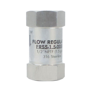 Neo-Pure Stainless Steel  Flow Control 1.5 GPM 316L SS 1/2" FPT x FPT