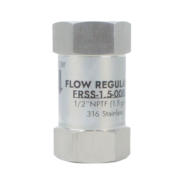 Neo-Pure Stainless Steel  Flow Control 1.5 GPM 316L SS 1/2" FPT x FPT