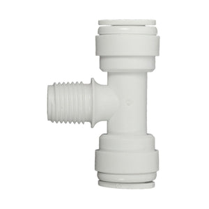 Male Branch Tee Acetal 3/8 qc x 3/8 qc x 1/4 MNPT Branch