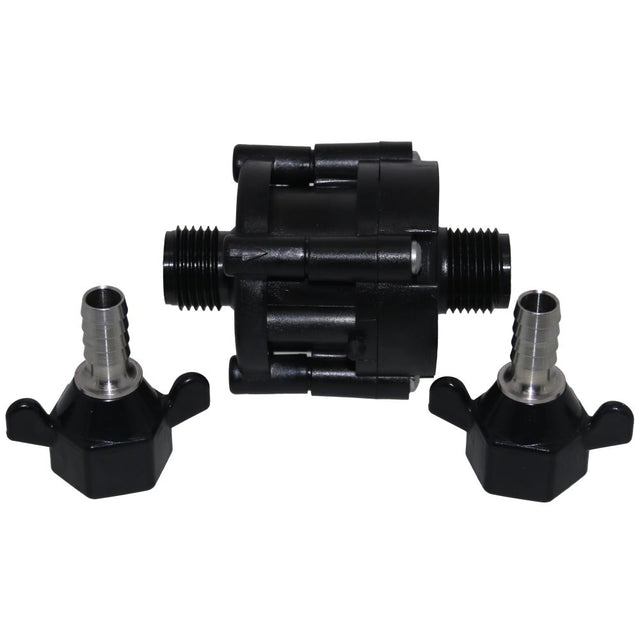 SHURflo 183-165-SS Water Pressure Reducer Valve - 65 PSI - Inlet/Outlet 3/8" Barb - SS Fittings