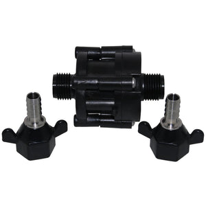 SHURflo 183-165-SS Water Pressure Reducer Valve - 65 PSI - Inlet/Outlet 3/8" Barb - SS Fittings