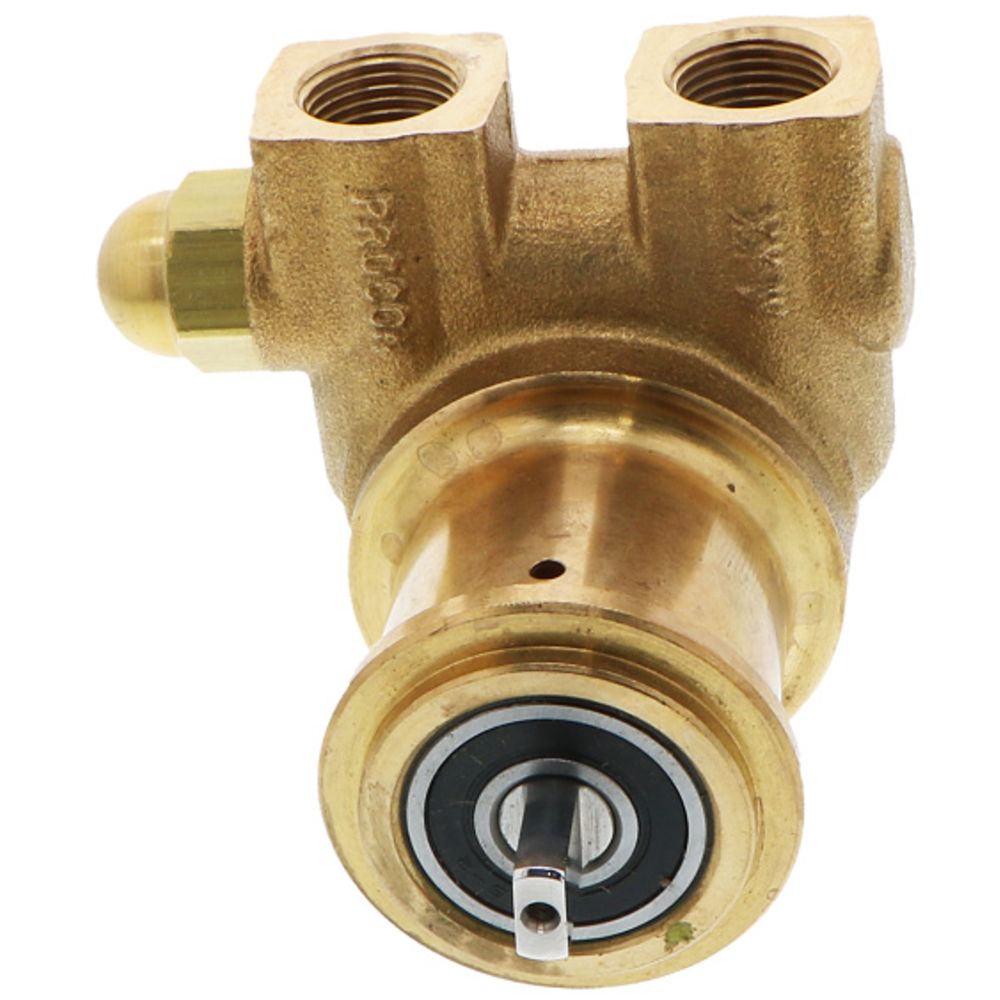 Procon Pump Brass w/ .188" Double Flat Drive 100 GPH 3/8" NPT Fluorocarbon Seal - 225 PSI Relief Valve