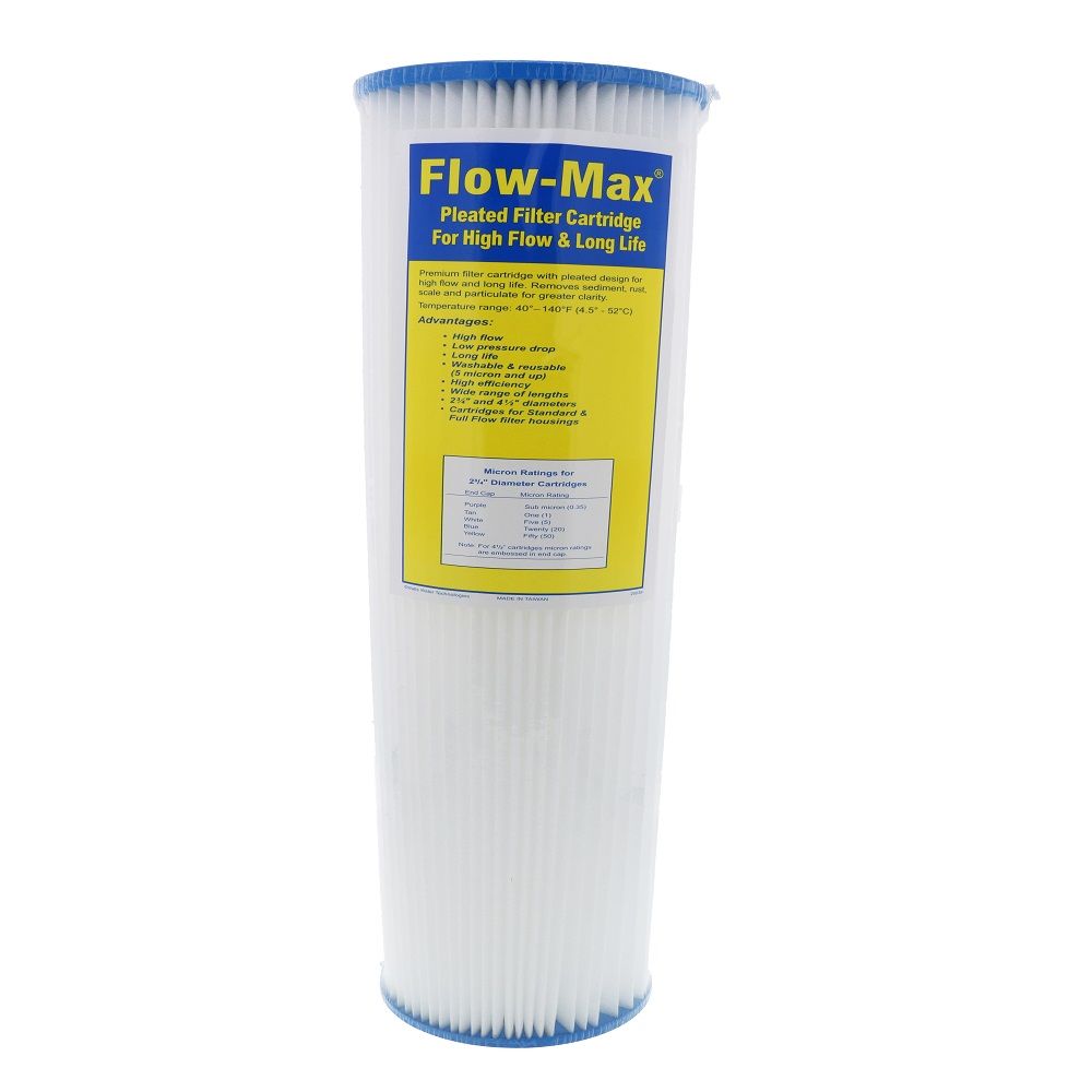 10" × 4-1/2" BB Flow-Max Pleated - 1 Mic Filter,All Products : American Fashion Style Bags On Sale