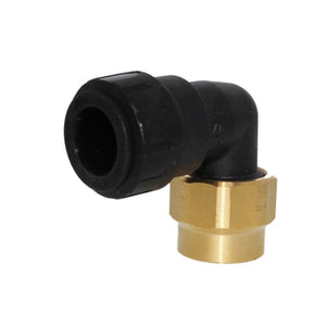 John Guest ProLock Female Elbow Connector NPS - 3/4 CTS x 3/4 NPS [Brass Nut]