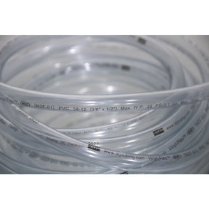 Clear Flexible PVC Tubing 3/8 ID x 1/2 OD