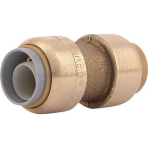SharkBite® U4008LF Lead-Free Brass Push-to-Connect Polybutylene Transition Coupling - 1/2" PB x 1/2"