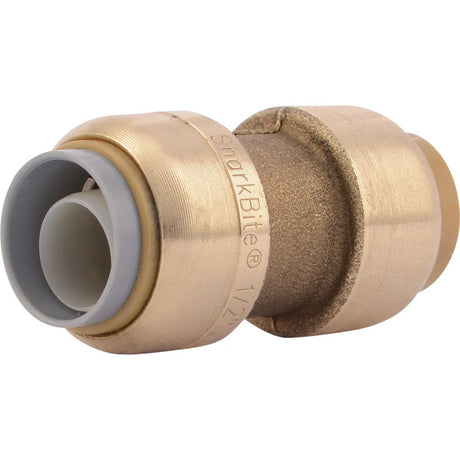 SharkBite® U4008LF Lead-Free Brass Push-to-Connect Polybutylene Transition Coupling - 1/2" PB x 1/2"