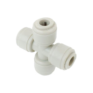 NeoFit - Acetal Gray Union Cross 1/4" tube
