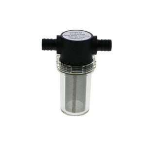 Inline T-Strainer 1/2" HB x 1/2" HB with 50 Mesh SS Filter Screen