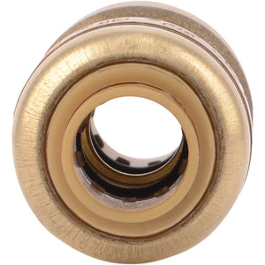 SharkBite® U004LF Lead-Free Brass Push-to-Connect Coupling - 1/4" x 1/4"
