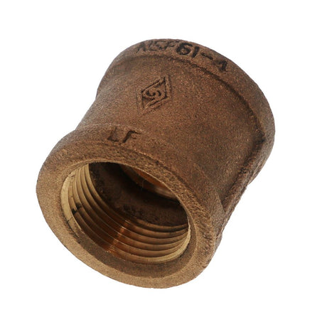 Threaded Bronze Coupling Lead-Free 1-1/4 FIPT x 1-1/4 FIPT