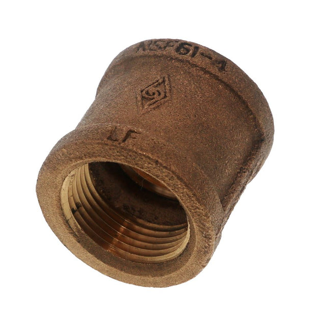 Threaded Bronze Coupling Lead-Free 1-1/4 FIPT x 1-1/4 FIPT