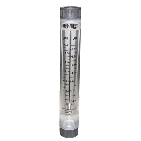 Neo-Pure Inline Flowmeter 0.1-1GPM 1/2" FNPT