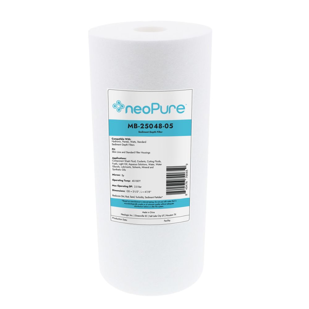 Neo-Pure MB-25048-05 5" Polypropylene Sediment Depth Filter 5 Micron