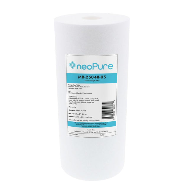 Neo-Pure MB-25048-05 5" Polypropylene Sediment Depth Filter 5 Micron