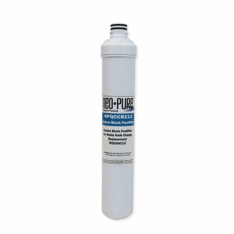 Neo-Pure Kwik Change 13" GAC Carbon Post Filter Replacement For Watts WQCGAC13