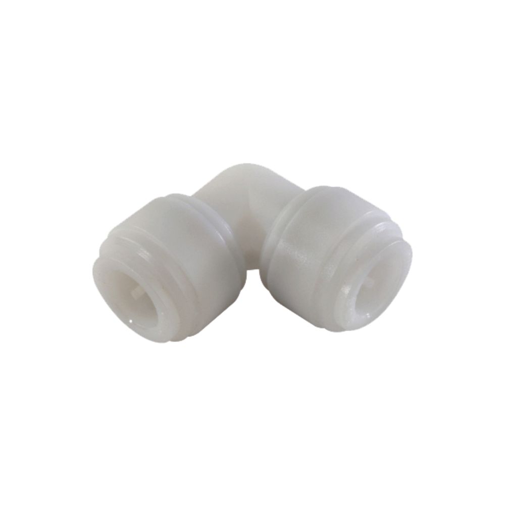 NeoFit - Acetal White Union Elbow- 4mm [5/32"] tube OD x 4mm [5/32"] tube OD