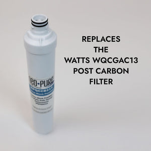 Neo-Pure Kwik Change 13" GAC Carbon Post Filter Replacement For Watts WQCGAC13