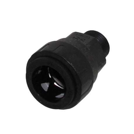 John Guest Black Male Connector - 1 CTS x 3/4 NPT