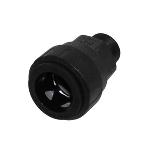 John Guest Black Male Connector - 1 CTS x 3/4 NPT