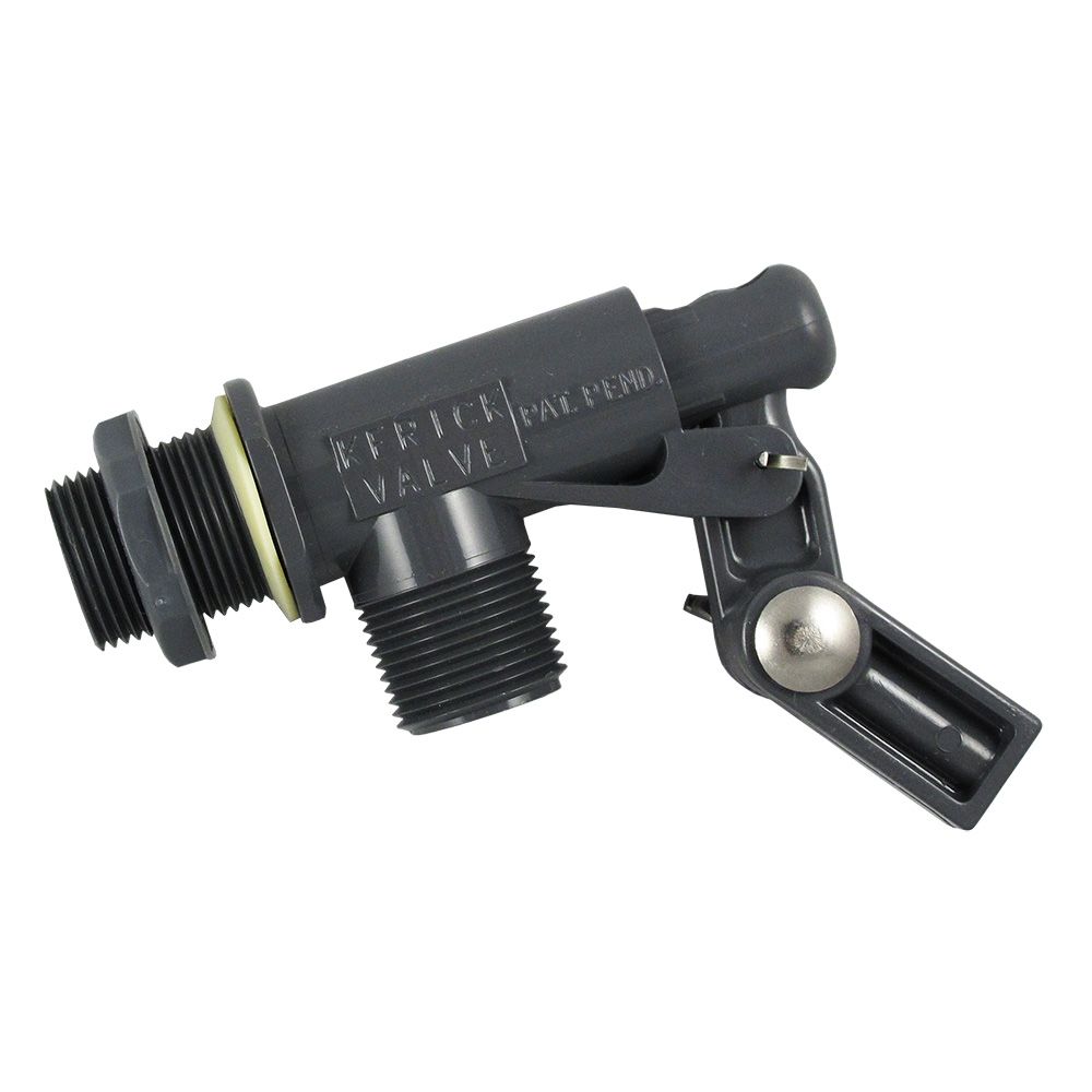 Kerick PT75SS PVC Float Valve - Tank Mount, 37 GPM Flow, 3/4" NPT For