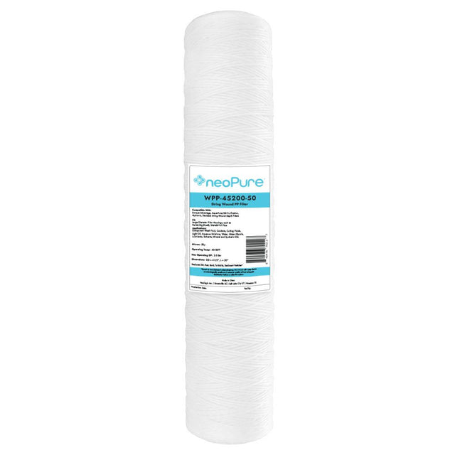 Neo-Pure WPP-45200-50 20" Surfactant Free BB String Wound Filter 50 Micron