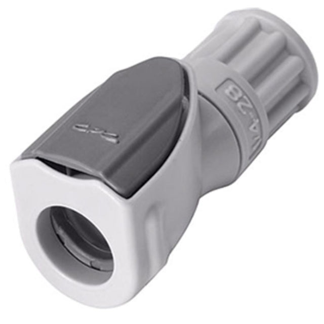 NS1D19042812 Valved In-Line Coupling Body 1/4-28 Flat Bottom Port